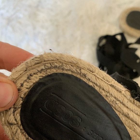 ASOS embroidered boho ankle strap espadrilles EEE - Picture 4 of 5